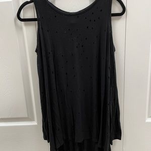 Distressed Long Sleeve Shirt